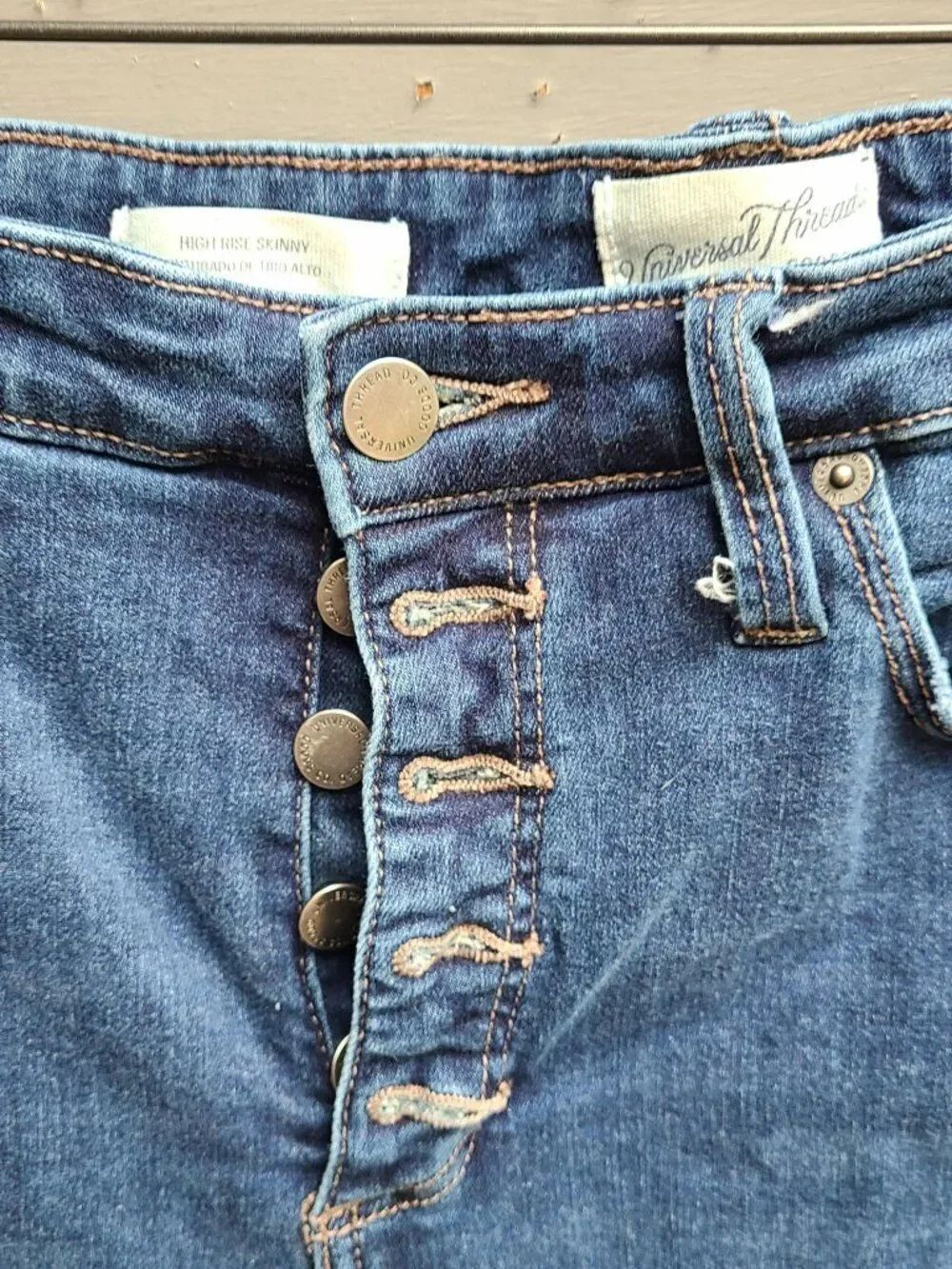 Universal Threads 5 Button Fly High Rise Skinny Jeans 10/30 - Picture 8 of 9